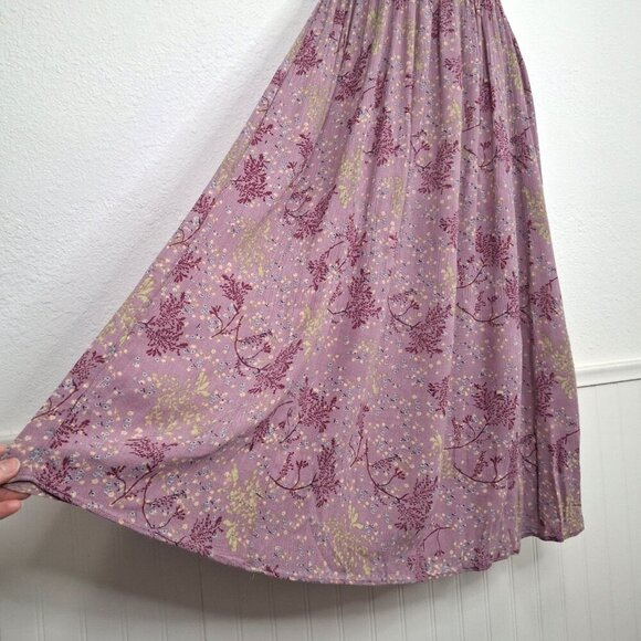 Urban Outfitters Floral Midi Dress Sz XS Smocked Full Skirt Boho Cottagecore - Picture 15 of 16